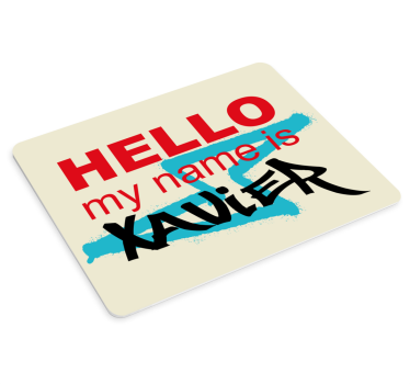 Podkładka pod mysz z imieniem witaj imieniu! - TenStickers