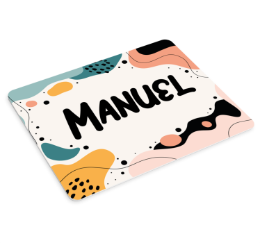 Podkładka pod mysz z imieniem wyraziste akcenty imienia - TenStickers