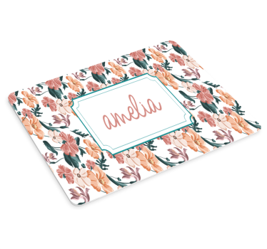 Podkładka pod mysz z imieniem botaniczna personalizowana - TenStickers