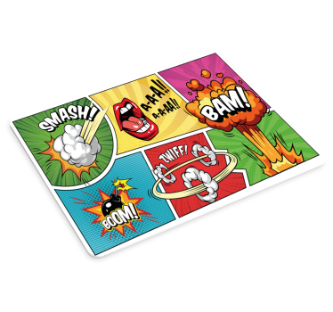 Podkładka pod mysz gamingowa sztuka komiksowa eksplozji - TenStickers