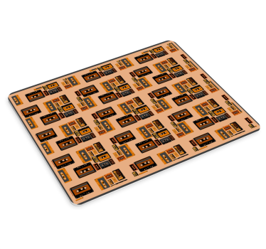Podkładka pod mysz gamingowa wzór retro kaset - TenStickers
