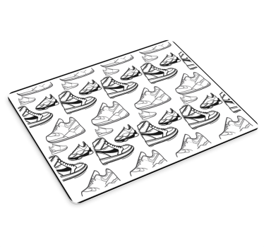 Podkładka pod mysz gamingowa wzór butów - TenStickers