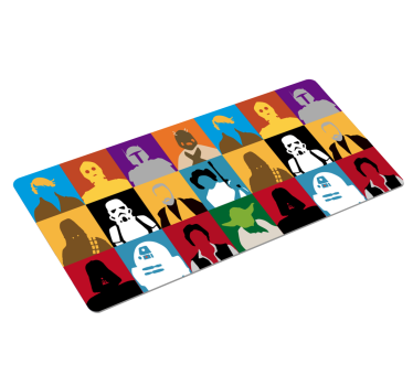 Podkładka pod mysz gamingowa silhouetty postaci - TenStickers