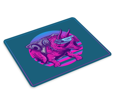 Podkładka pod mysz gamingowa futurystyczny triceratops - TenStickers