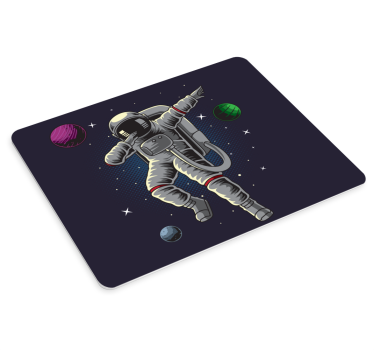 Podkładka pod mysz gamingowa astronauta w kosmosie - TenStickers