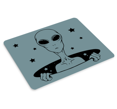 Podkładka pod mysz gamingowa obcy trzymający gwiazdy - TenStickers