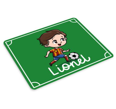 Podkładka pod mysz z imieniem radosny piłkarz - TenStickers