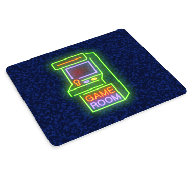 Podkładka pod mysz gamingowa neonowa gra arcade - TenStickers