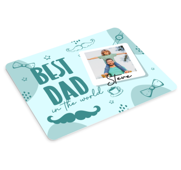 Podkładka pod mysz z imieniem najlepszy tata - TenStickers