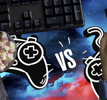 Podkładka pod mysz gamingowa kontrolery versus - TenStickers