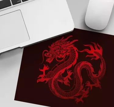 Gamingowa podkładka pod mysz Czerwony smok - TenStickers