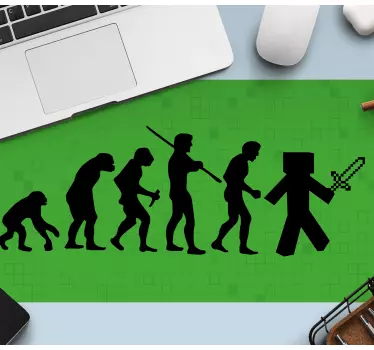 Gamingowa podkładka pod mysz Ewolucja minecrafta - TenStickers