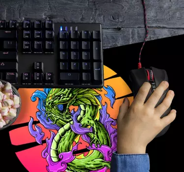 Gamingowa podkładka pod mysz Zielony smok - TenStickers