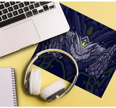 Podkładka pod mysz gamingowa emblemat mitycznego stwora - TenStickers