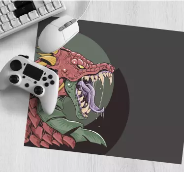 Podkładka pod mysz gamingowa głowa ferocnego smoka - TenStickers