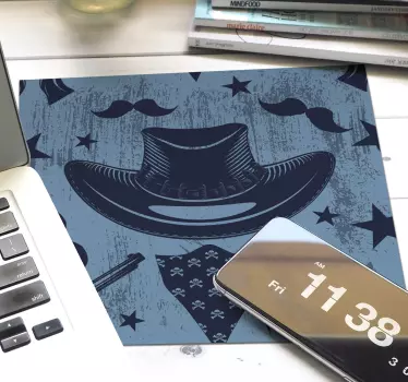 Podkładka pod mysz gamingowa kapelusz kowbojski vintage - TenStickers