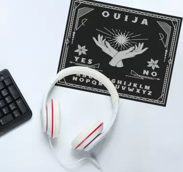 Podkładka pod mysz gamingowa ręce z planszy ouija - TenStickers