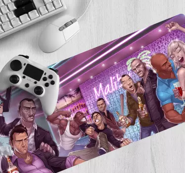 Podkładka pod mysz gamingowa scena dramatycznej imprezy - TenStickers