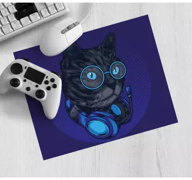 Podkładka pod mysz gamingowa słuchawki cool cat - TenStickers