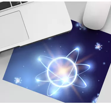 Podkładka pod mysz gamingowa Świecące cząstki atomowe - TenStickers