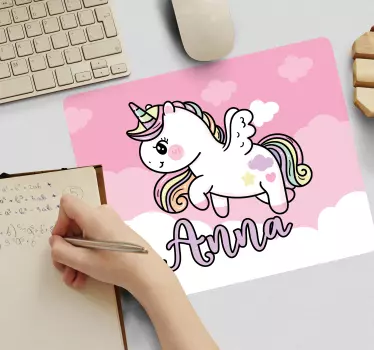 Podkładka pod mysz gamingowa urocza fantazja jednorożca - TenStickers