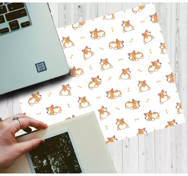 Podkładka pod mysz gamingowa urocze postacie lisów - TenStickers
