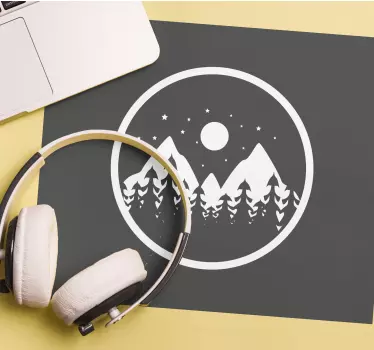 Podkładka pod mysz gamingowa widok górski - TenStickers