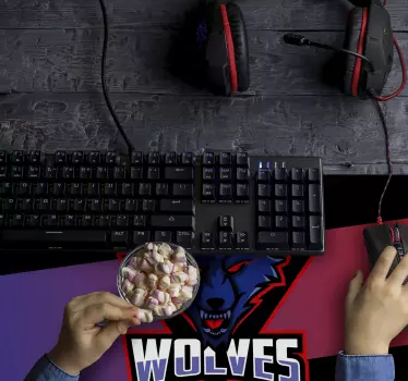 Podkładka pod mysz gamingowa Wolves - TenStickers