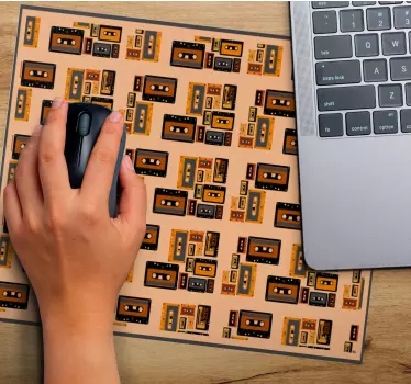 Podkładka pod mysz gamingowa wzór retro kaset - TenStickers