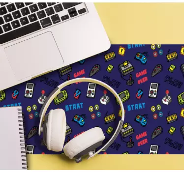 Podkładka pod mysz gamingowa wzór wesołych joysticków - TenStickers