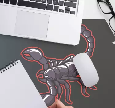 Podkładka pod mysz gamingowa z odważnym skorpionem - TenStickers