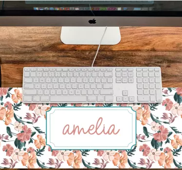 Podkładka pod mysz z imieniem botaniczna personalizowana - TenStickers