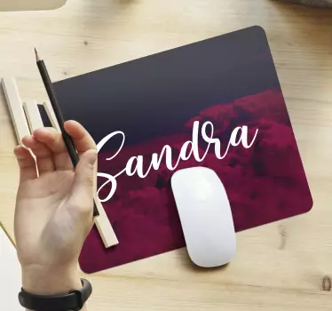 Podkładka pod mysz z imieniem chmura z personalizacją - TenStickers