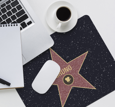 Podkładka pod mysz z imieniem gwiazdy Hollywood - TenStickers