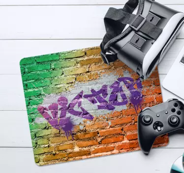 Podkładka pod mysz z imieniem niestandardowa nazwa graffiti - TenStickers
