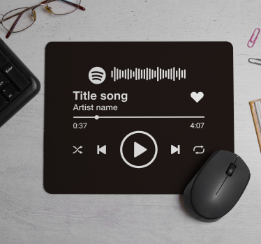 Podkładka pod myszkę z imieniem Spotify - TenStickers