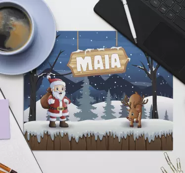 Podkładka pod mysz z imieniem mikołaj - TenStickers
