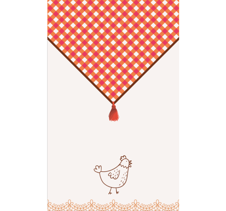 Roleta do kuchni tradycyjny styl wiejski - TenStickers