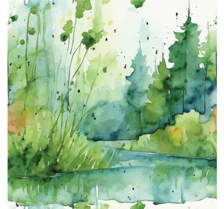 Roleta do łazienki abstrakcyjne bagno - TenStickers