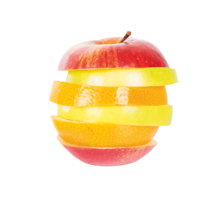 Roleta do kuchni pokrojone jabłko - TenStickers