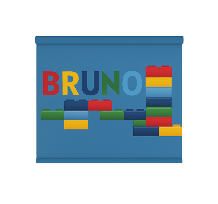 Roleta dla dzieci kolorowe klocki - TenStickers