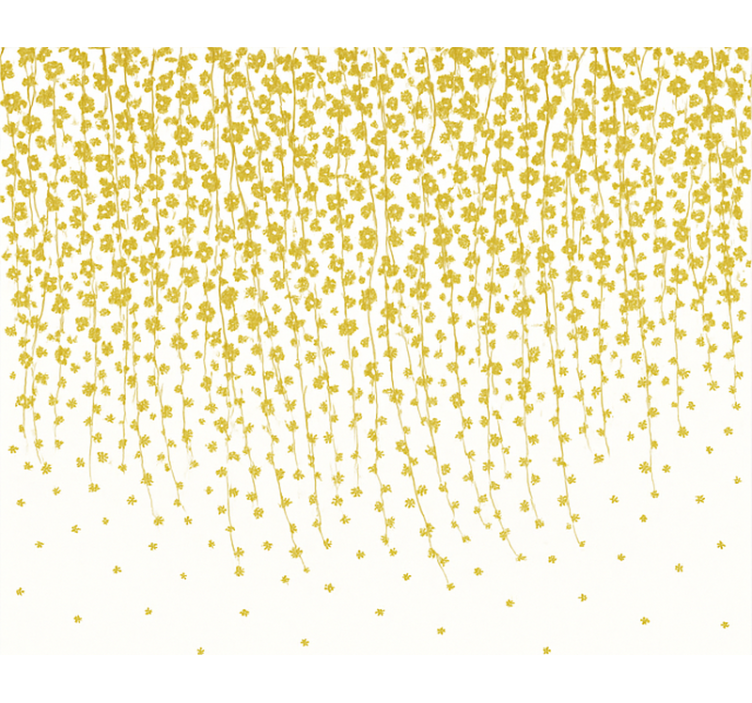 Roleta do łazienki wodospad kwiatów - TenStickers