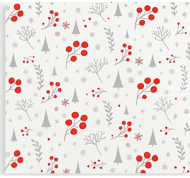 Roleta do salonu wzór świąteczny w stylu vintage - TenStickers