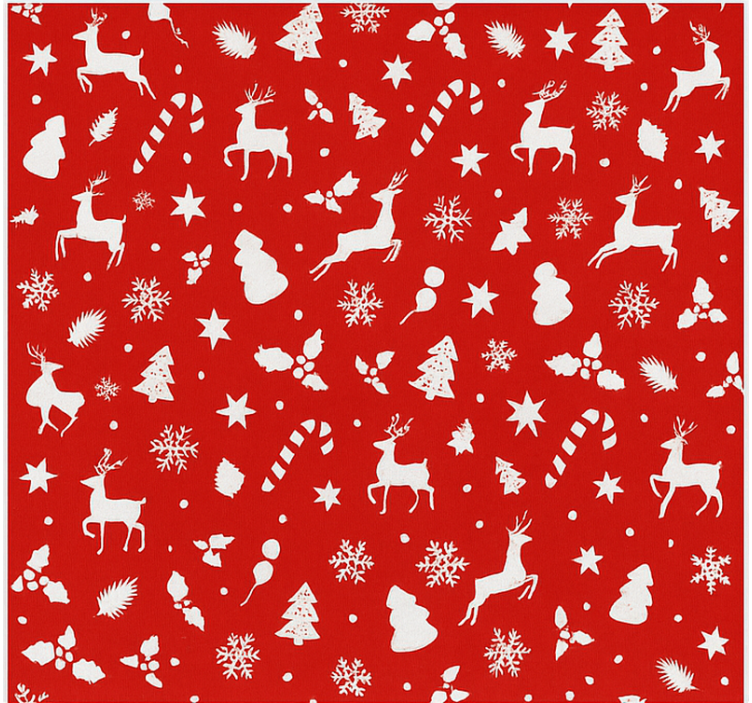 Roleta do salonu pastelowy wzór Świętego mikołaja - TenStickers