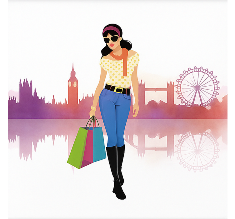 Roleta dla nastolatka dziewczyna z londynu - TenStickers