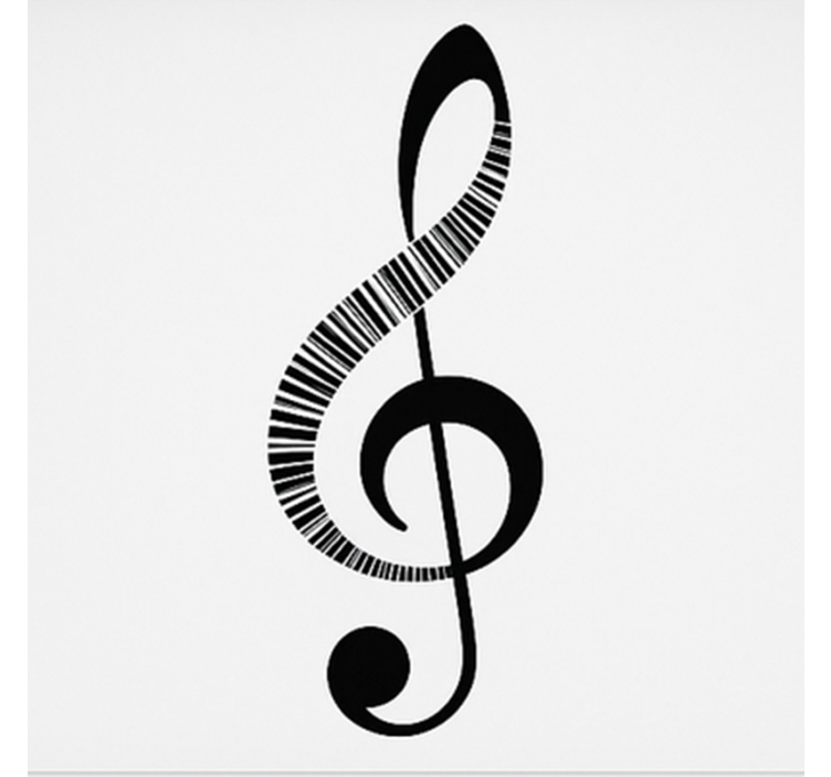 Roleta dla nastolatka nuta muzyczna - TenStickers