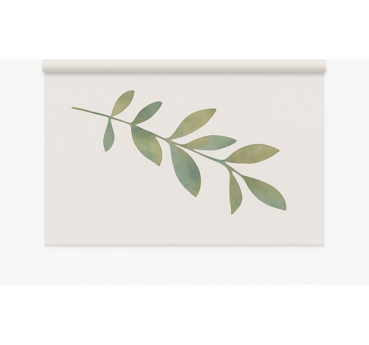 Roleta do biura duży liść - TenStickers