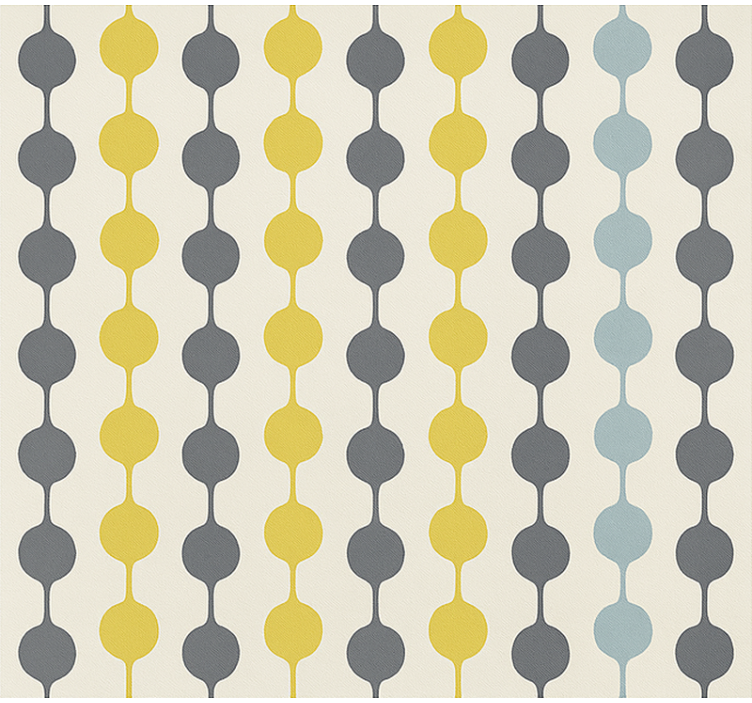 Skandynawska roleta z wiszącymi kolorowymi kółkami - TenStickers