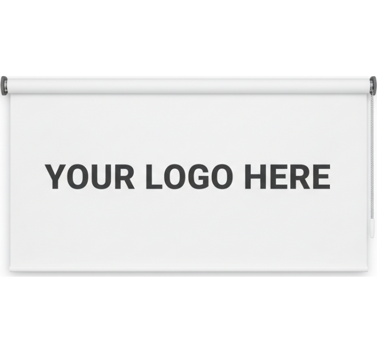 Roleta do biura z indywidualnym logo firmy - TenStickers