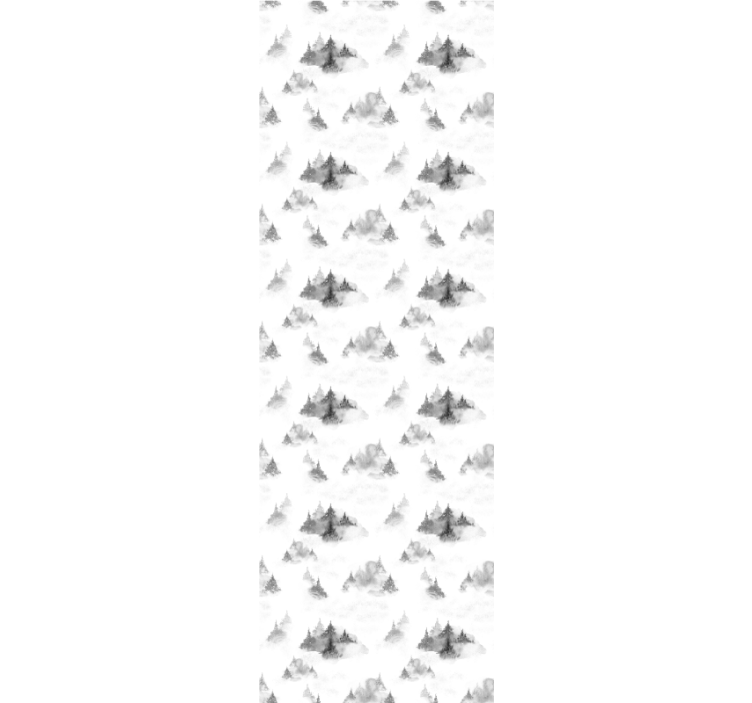 Roleta do biura silhouette ciemnego lasu - TenStickers